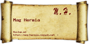 Mag Hermia névjegykártya